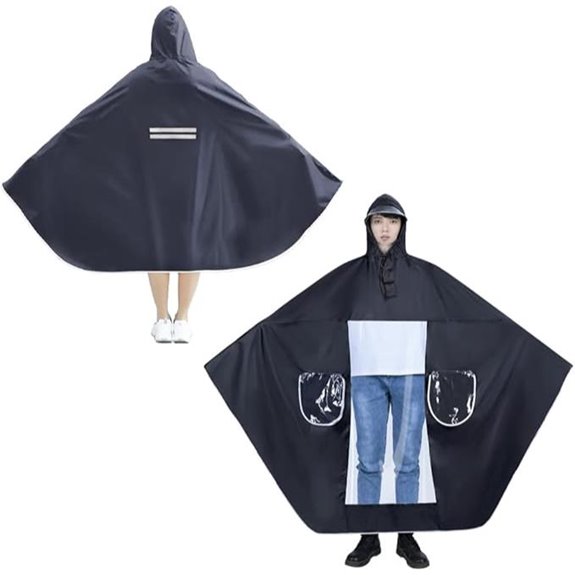Unisex Waterproof Rain Poncho for Cycling and Outdoors