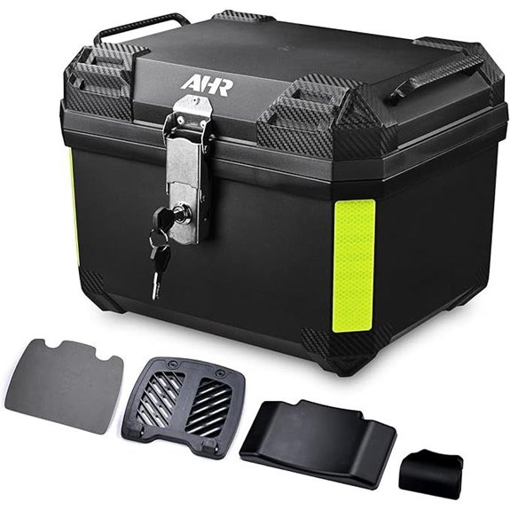 Yescom 45L Universal Motorcycle Trunk with Backrest