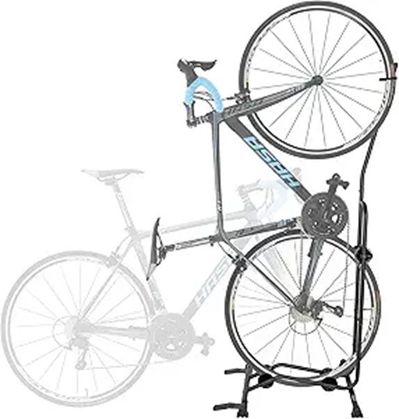 CyclingDeal Upright Bike Stand for Wheels up to 29