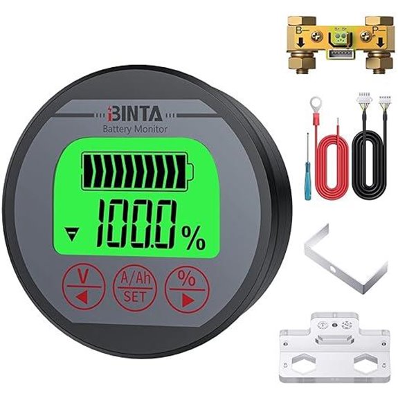 BINTA Battery Monitor with Shunt for Vehicles