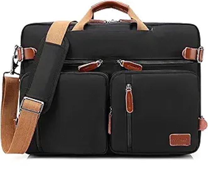CoolBELL Convertible Laptop Backpack & Messenger Bag