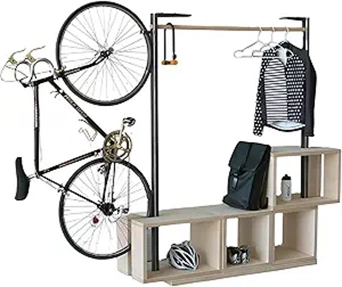 Multifunctional Upright Bicycle Cabinet