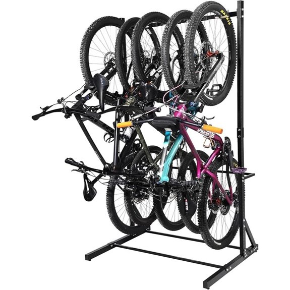 Yes4All Vertical Bike Storage Rack (5 Levels 300 Lbs)