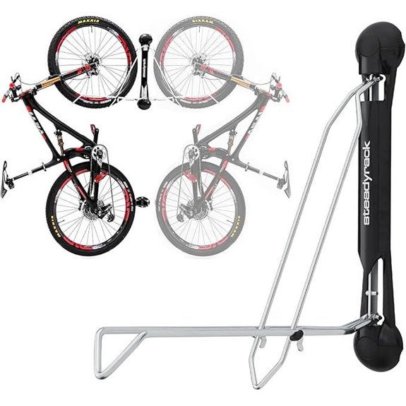 Steadyrack Wall-Mounted Vertical Bike Rack for Road Bikes