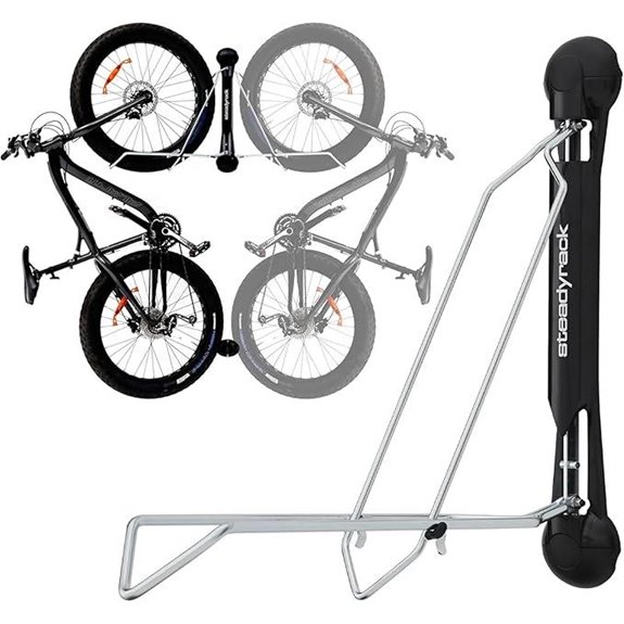 Steadyrack Fat Bike Wall Rack with Pivot Design