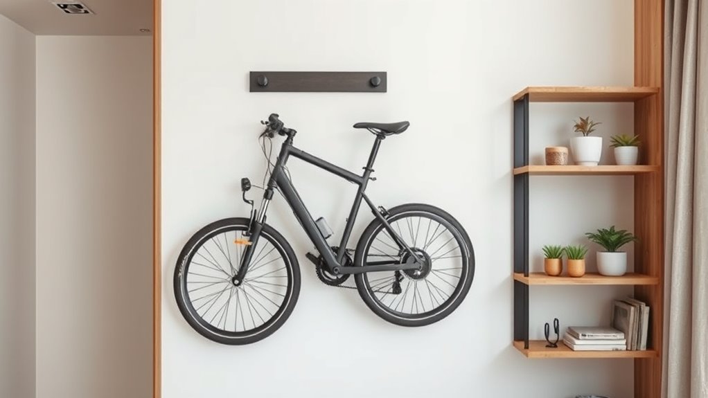 wall mounted secure space saving