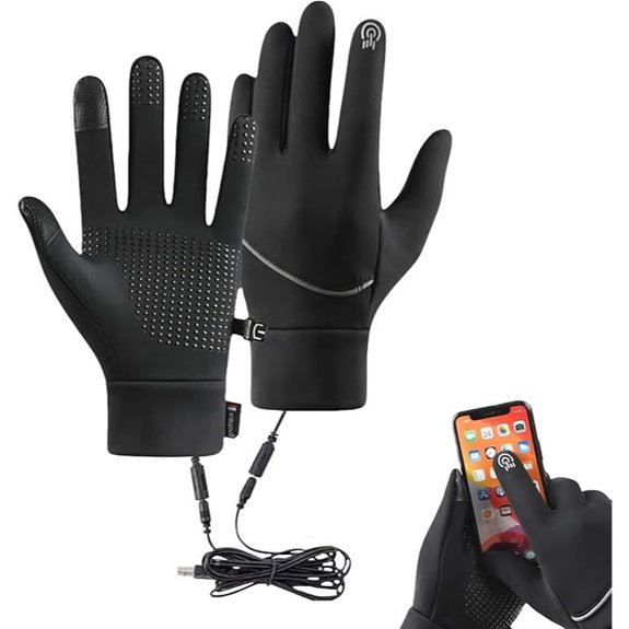 Heated Waterproof Touch Screen Gloves for Men & Women