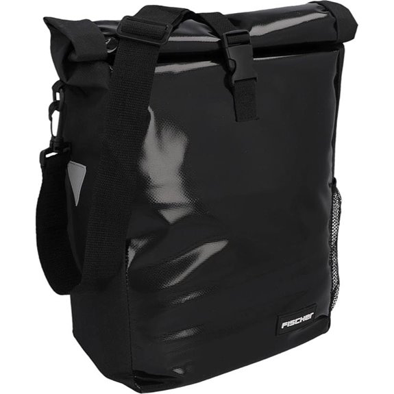 Fischer Bicycle Pannier Bag 18L Water-Repellent Black
