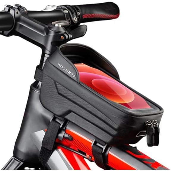 Waterproof Bike Frame Bag with Rain Cover