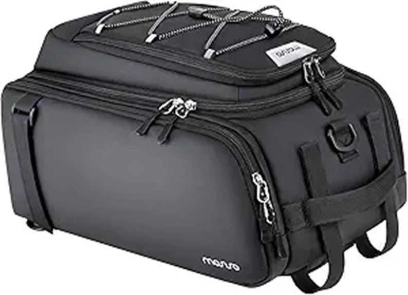 MOSISO Waterproof Bike Rack Bag with Rain Cover