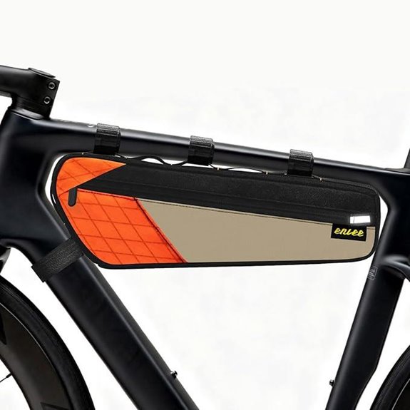 ENLEE Waterproof Bike Frame Bag with Reflective Triangle