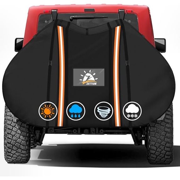 Zettum Waterproof Bike Cover for Car Hitch Storage