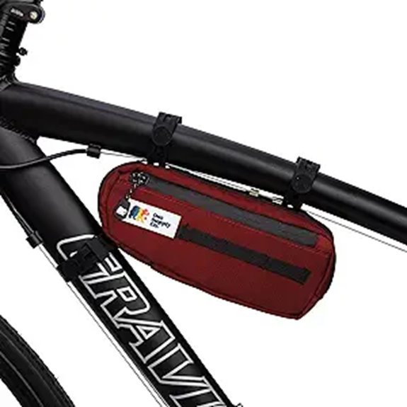 Bike Frame Bag with Waterproof Zippers