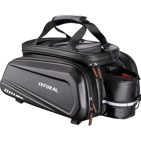 Bike Rear Rack Waterproof Pannier Bag with Rain Cover