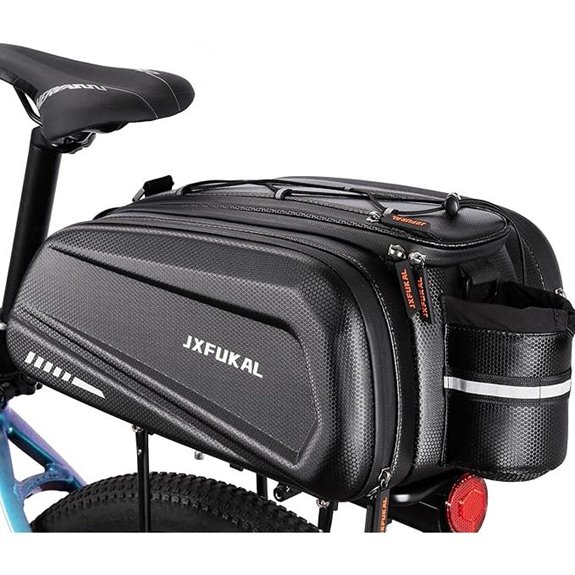 Bike Rear Rack Waterproof Pannier Bag with Rain Cover