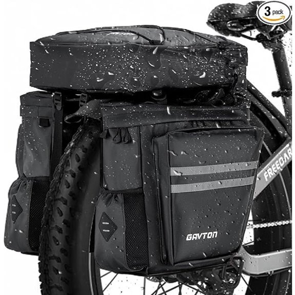 3-in-1 Waterproof Bike Pannier Bag Set