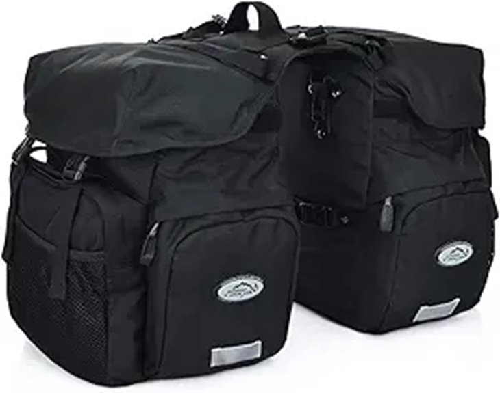 FANWU 50L Waterproof Bike Panniers with Rain Cover