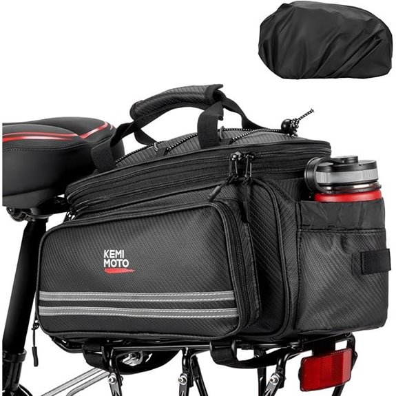 KEMIMOTO 20L Waterproof Bike Rear Trunk Bag