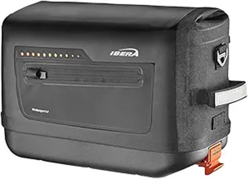 Ibera Waterproof Bike Trunk Bag with Quick-Release