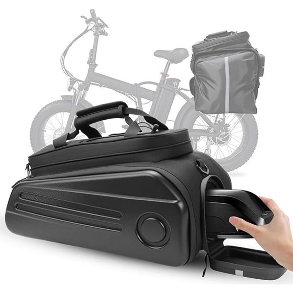 E-bike Rear Rack Bag with Waterproof Cover