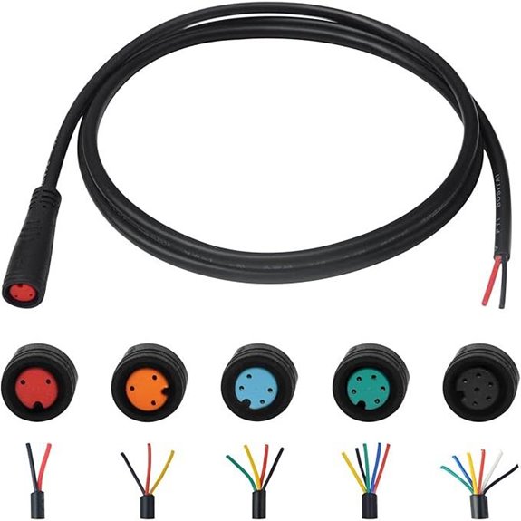 Waterproof Multi-Pin Extension Cable for Ebike Parts