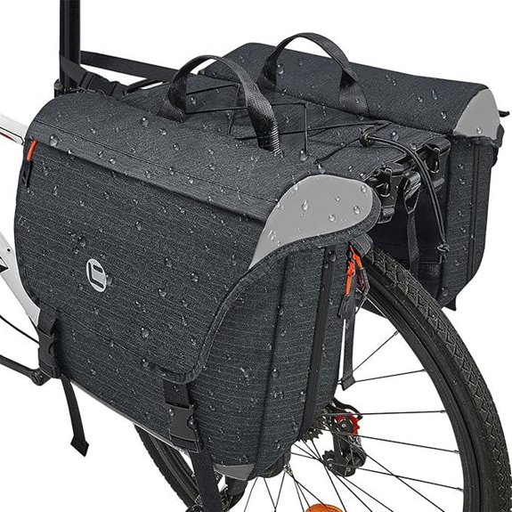 WOTOW Waterproof Bike Panniers Expandable to 35L