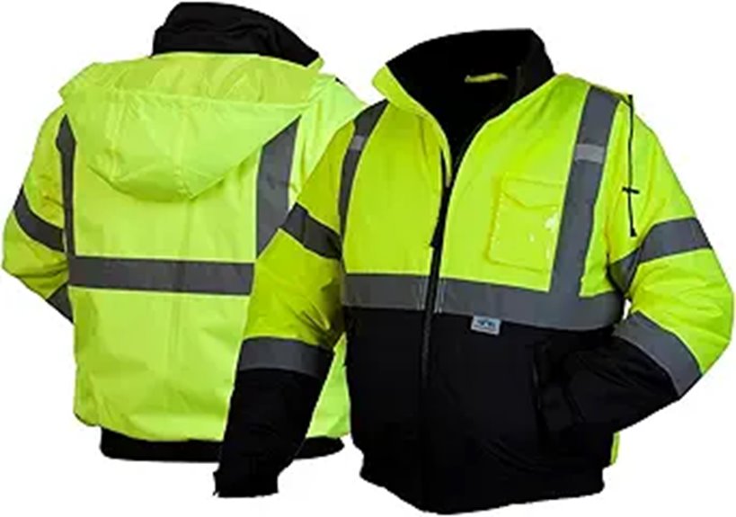 Pyramex RJ32 Waterproof Hi-Vis Bomber Jacket (Large)