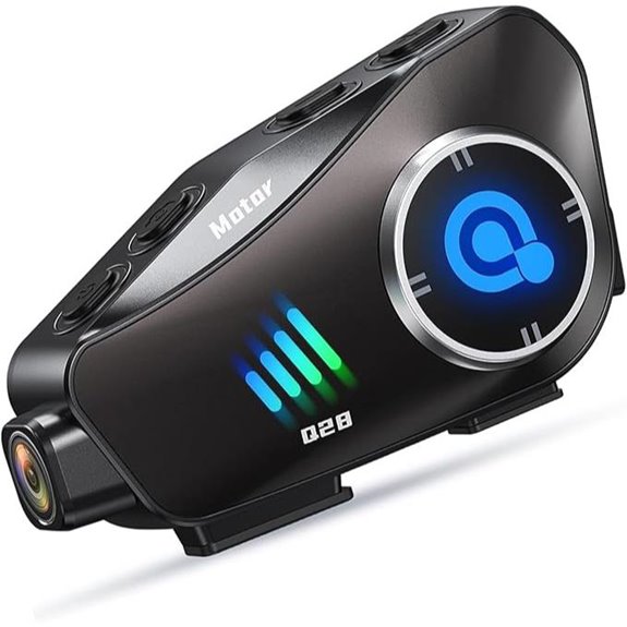 Motorcycle Waterproof Helmet Camera with Bluetooth and WiFi