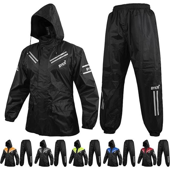 BYKR Waterproof Motorcycle Rain Suit for Men & WoMen