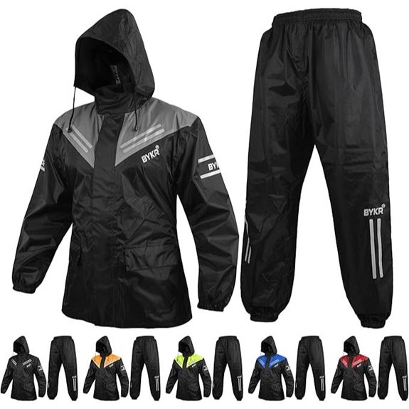 BYKR Waterproof Motorcycle Rain Suit for Men & WoMen