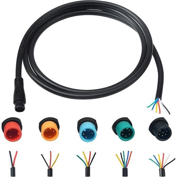 Waterproof Multi-Pin Extension Cable for Ebike Parts