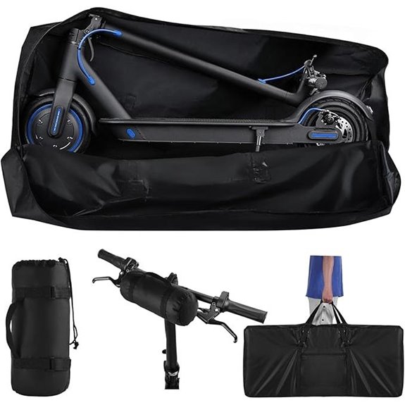 Electric Scooter Bag with Waterproof Zipper and Padded Strap