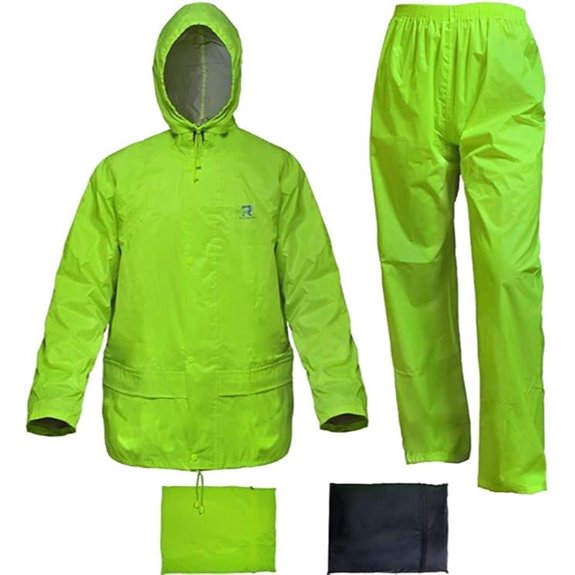 RainRider Waterproof Rain Jacket and Pants Suit