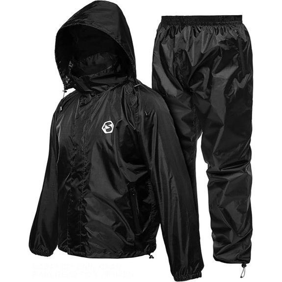 Foxelli Waterproof Rain Suit for Men & Women