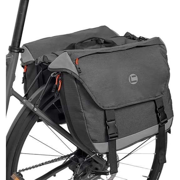 Waterproof Bike Panniers with Reflective Strips 25L-35L