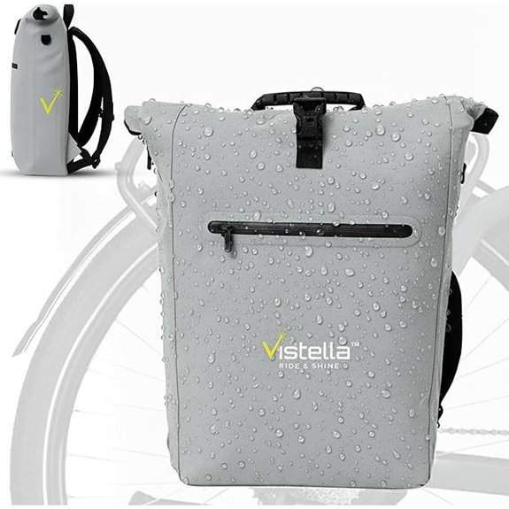 Reflective Waterproof 2-in-1 Pannier Backpack with Laptop
