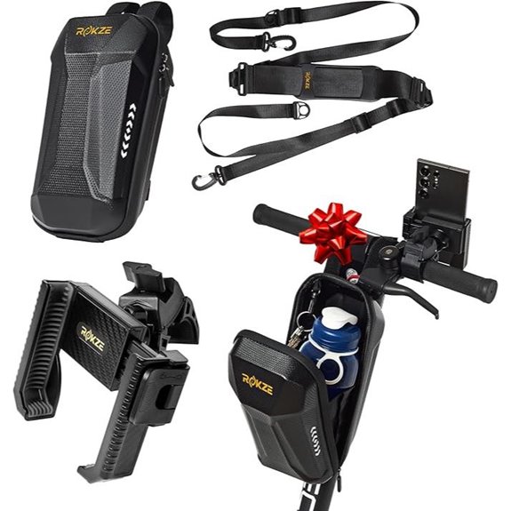 E-Scooter Kit: Waterproof Storage & Phone Holder