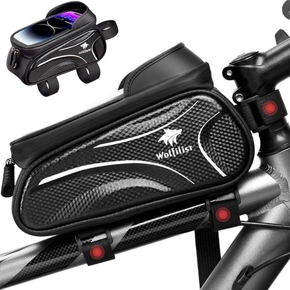 Waterproof Bike Frame Bag with Touch Screen