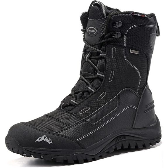 ROCKMARK Men’s Waterproof Winter Snow Boots