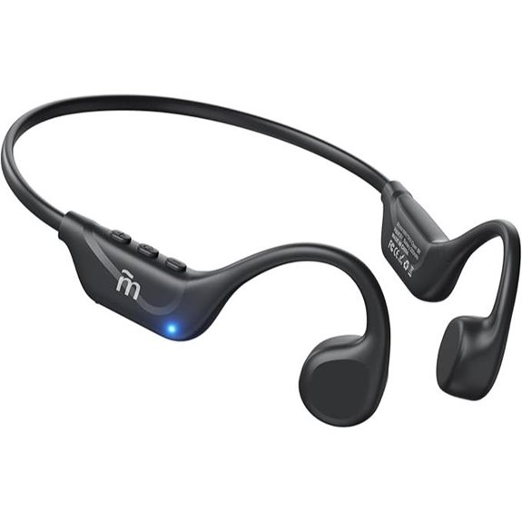 Bone Conduction Headphones with Mic Waterproof Wireless