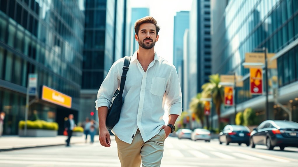 wear loose breathable clothing