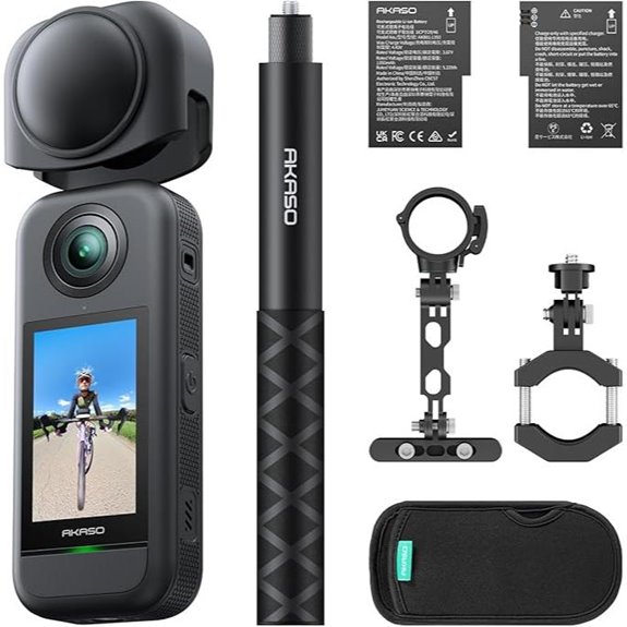 AKASO 360 Weatherproof Action Camera with AI Tracking