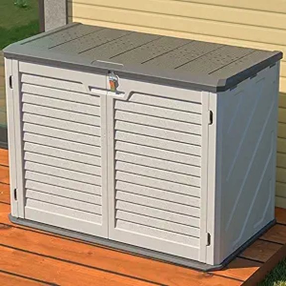 Outdoor Resin Storage Shed with Lock
