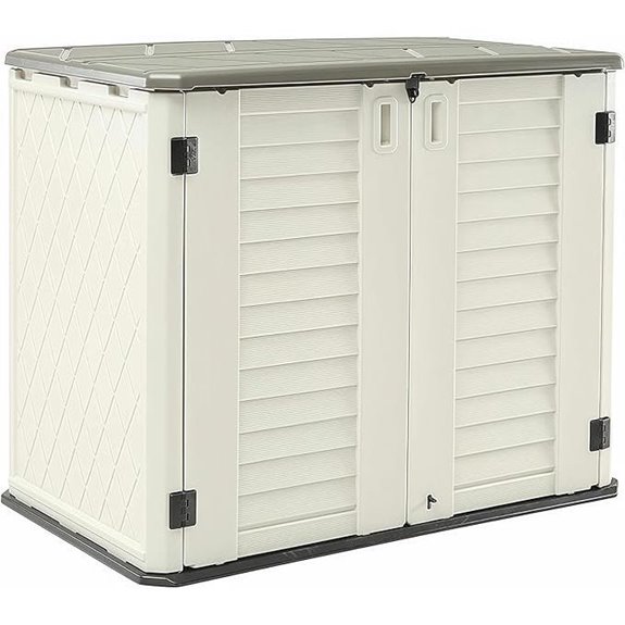 HOMSPARK Weather-Resistant Outdoor Storage Shed 26 Cu.ft