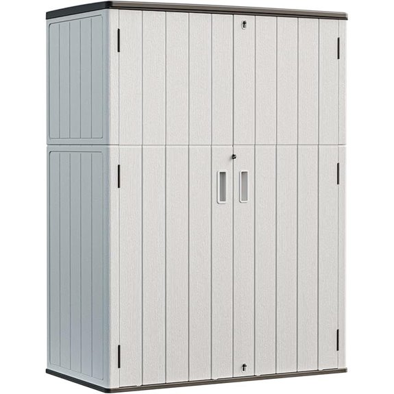 HOMSPARK Weather-Resistant Outdoor Storage Shed