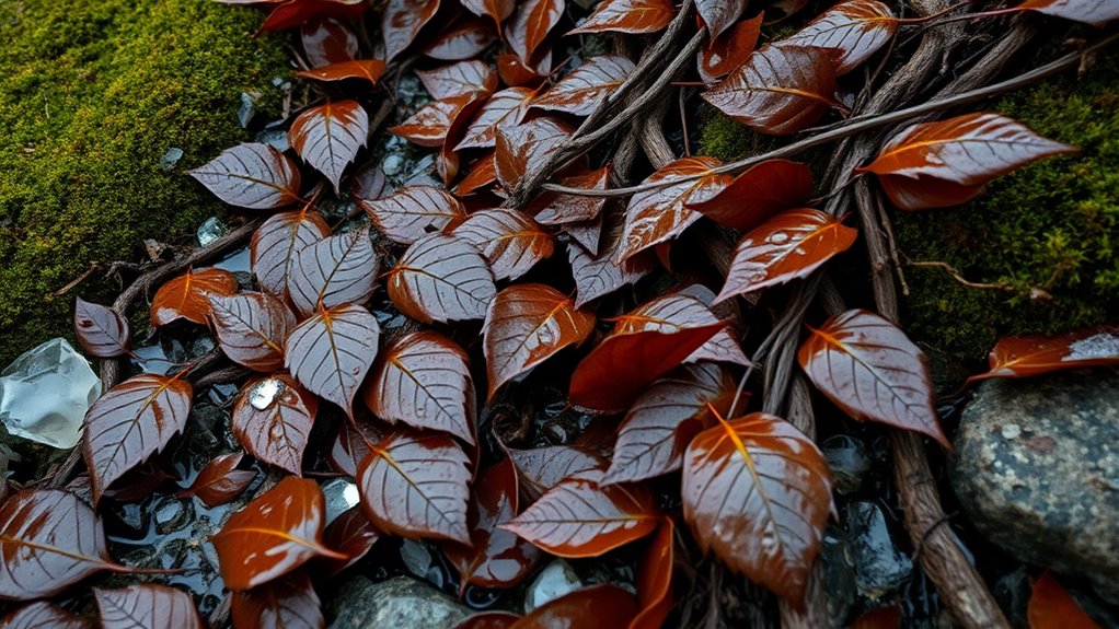 wet leaves increase slipping risk