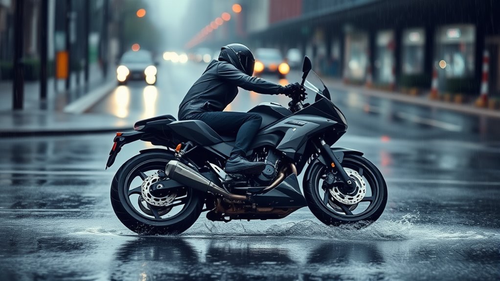 wet road traction challenges