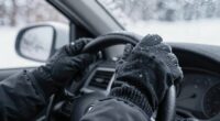 winter gloves impair steering