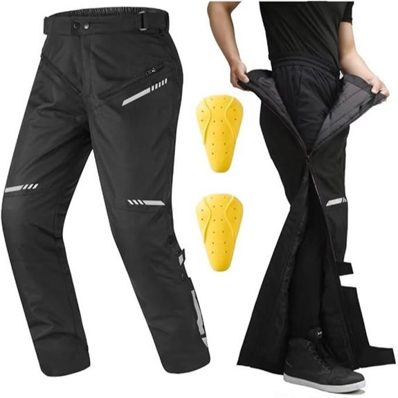 Winter Motorcycle Riding Pants with CE Armor