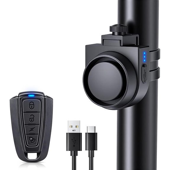 ONVIAN Wireless Bike Alarm with Remote
